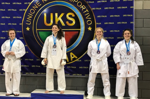 Elisa Sironi premiata al Campionato Italiano di Karate 2018, Mazzano