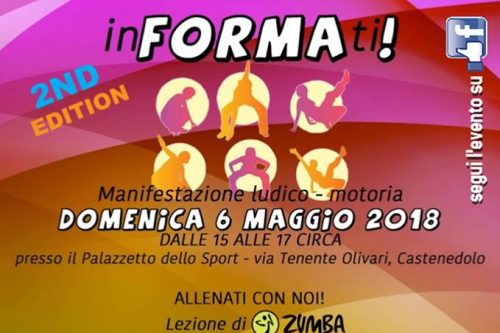 6 Maggio | “inFORMAti! Seconda edizione!”- lezioni di Zumba, Yoga e allenamento funzionale. 