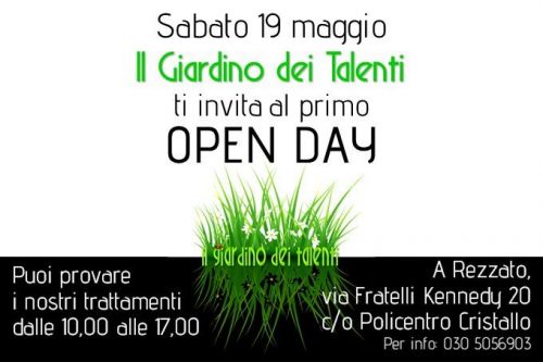 19 Maggio | Open Day al “Giardino dei Talenti”, tra flower massage e shiatsu