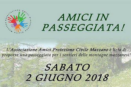 2 Giugno | “Amici in Passeggiata”, camminata in compagnia con gli Amici della Protezione Civile 2 Giugno | “Amici in Passeggiata”, camminata in compagnia con gli Amici della Protezione Civile