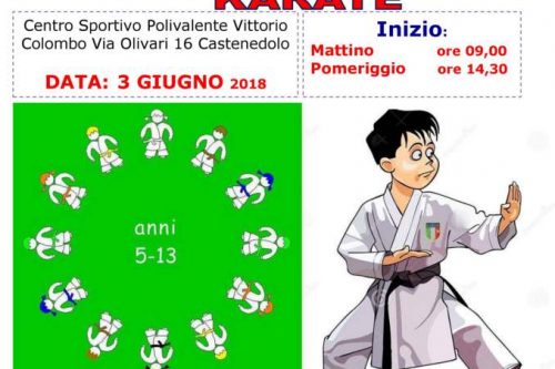 3 Giugno | Prima edizione del Campionato Regionale Attività Giovanile Karate 3 Giugno | Prima edizione del Campionato Regionale Attività Giovanile Karate