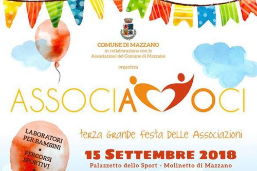 15 Settembre | Al Palazzetto di Mazzano la festa delle Associazioni