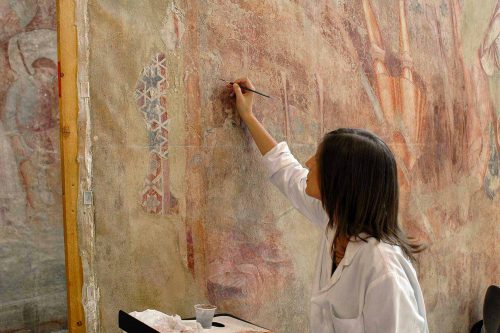 Botticino Mattina: nel teatro dell’oratorio affiorano affreschi del XV/XVI secolo