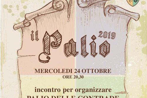 24 Ottobre | Serata organizzativa per il “Palio delle Contrade” di Mazzano