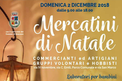 2 Dicembre | Mercatini di Natale all’Oratorio Paolo VI di Mazzano 2 Dicembre | Mercatini di Natale all’Oratorio Paolo VI di Mazzano