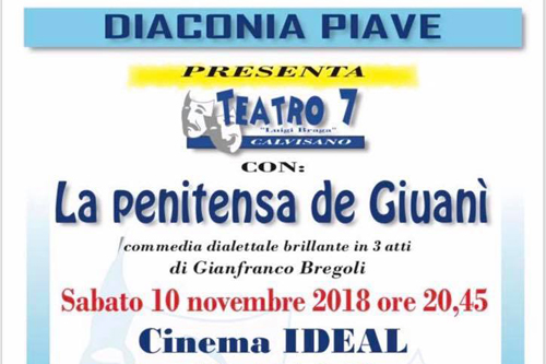 10 Novembre | “La penitensa del Giuanì”, commedia dialettale a Castenedolo 10 Novembre | “La penitensa del Giuanì”, commedia dialettale a Castenedolo
