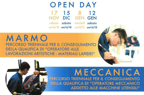 Open Day alla “Vantini” di Rezzato: presentati i corsi triennali di Marmo e Meccanica