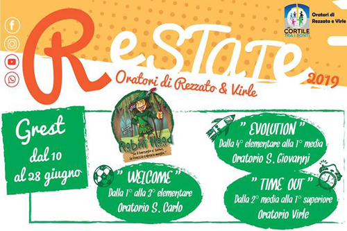 Estate a Rezzato e Virle: arriva il programma del Grest 2019