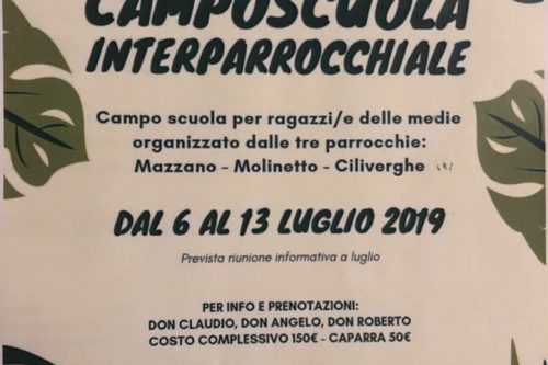 Campo scuola interparrocchiale