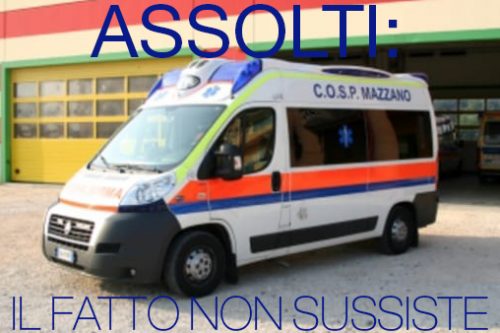 Rimborsi gonfiati: il COSP Mazzano ASSOLTO perché il fatto NON SUSSISTE! Rimborsi gonfiati: il COSP Mazzano ASSOLTO perché il fatto NON SUSSISTE!