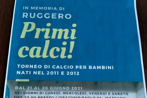 Mazzano: al via il torneo per bambini in memoria di Ruggero Pigoli