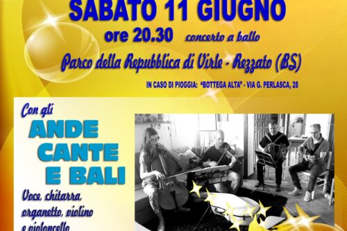 Ritminifesta ritorna l’11 giugno con gli Ande, cante e bali: musica tradizionale a Rezzato